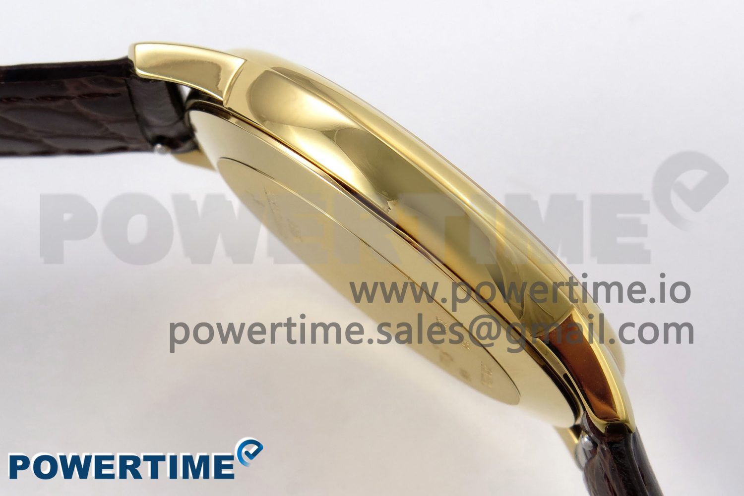 Patrimony YG KZF Best Edition White Dial on Brown Leather Strap MIYOTA 9015 - Image 7