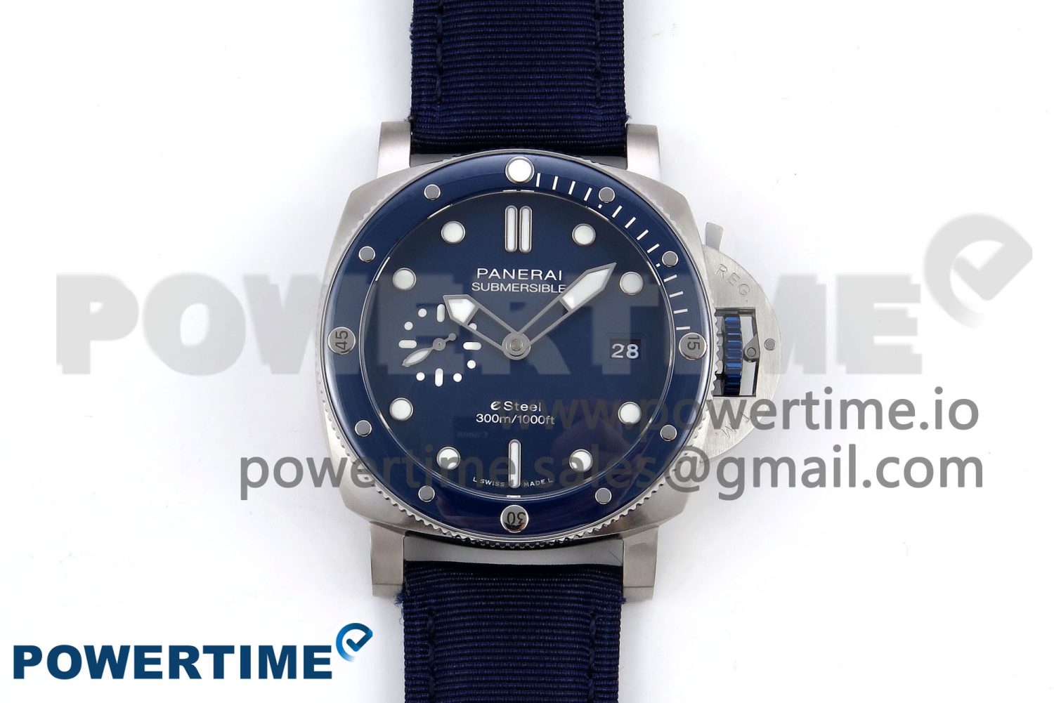 PAM1289 V TTF 1:1 Best Edition Blue Dial on Blue Nylon Strap P900 - Image 1
