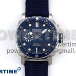 PAM1289 V TTF 1:1 Best Edition Blue Dial on Blue Nylon Strap P900