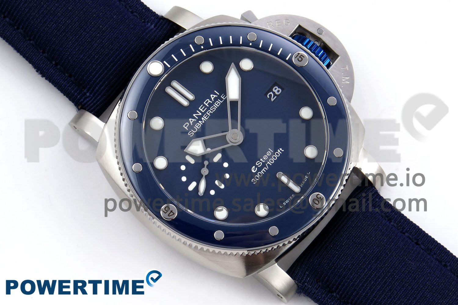PAM1289 V TTF 1:1 Best Edition Blue Dial on Blue Nylon Strap P900 - Image 4