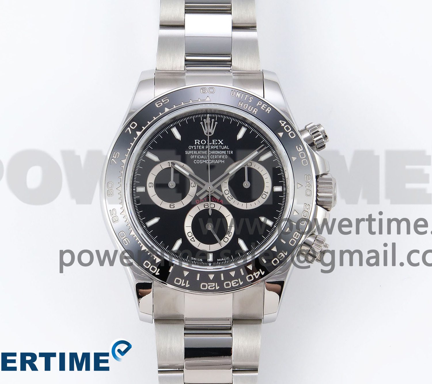 Daytona 126500 QF 1:1 Best Edition 904L Steel Black Dial on SS Braclet SH4131 V5