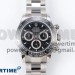 Daytona 126500 QF 1:1 Best Edition 904L Steel Black Dial on SS Braclet SH4131 V5