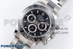 Daytona 126500 QF 1:1 Best Edition 904L Steel Black Dial on SS Braclet SH4131 V5 - Image 2