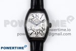 Crazy Hours PVD TWF Best Edition White Dial on Black Leather Strap A23J