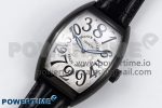 Crazy Hours PVD TWF Best Edition White Dial on Black Leather Strap A23J - Image 2