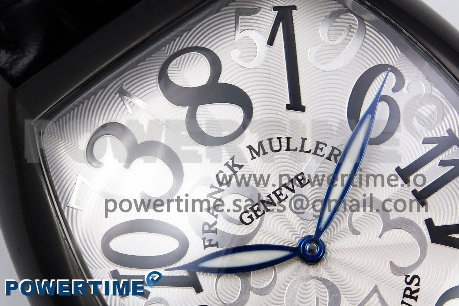 Crazy Hours PVD TWF Best Edition White Dial on Black Leather Strap A23J - Image 4