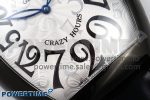 Crazy Hours PVD TWF Best Edition White Dial on Black Leather Strap A23J - Image 5