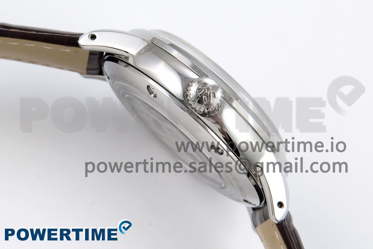 Grand Seiko Elegance GMT SS GSF 1:1 Best Edition Red Dial on Brown Leather Strap NH34 - Image 6