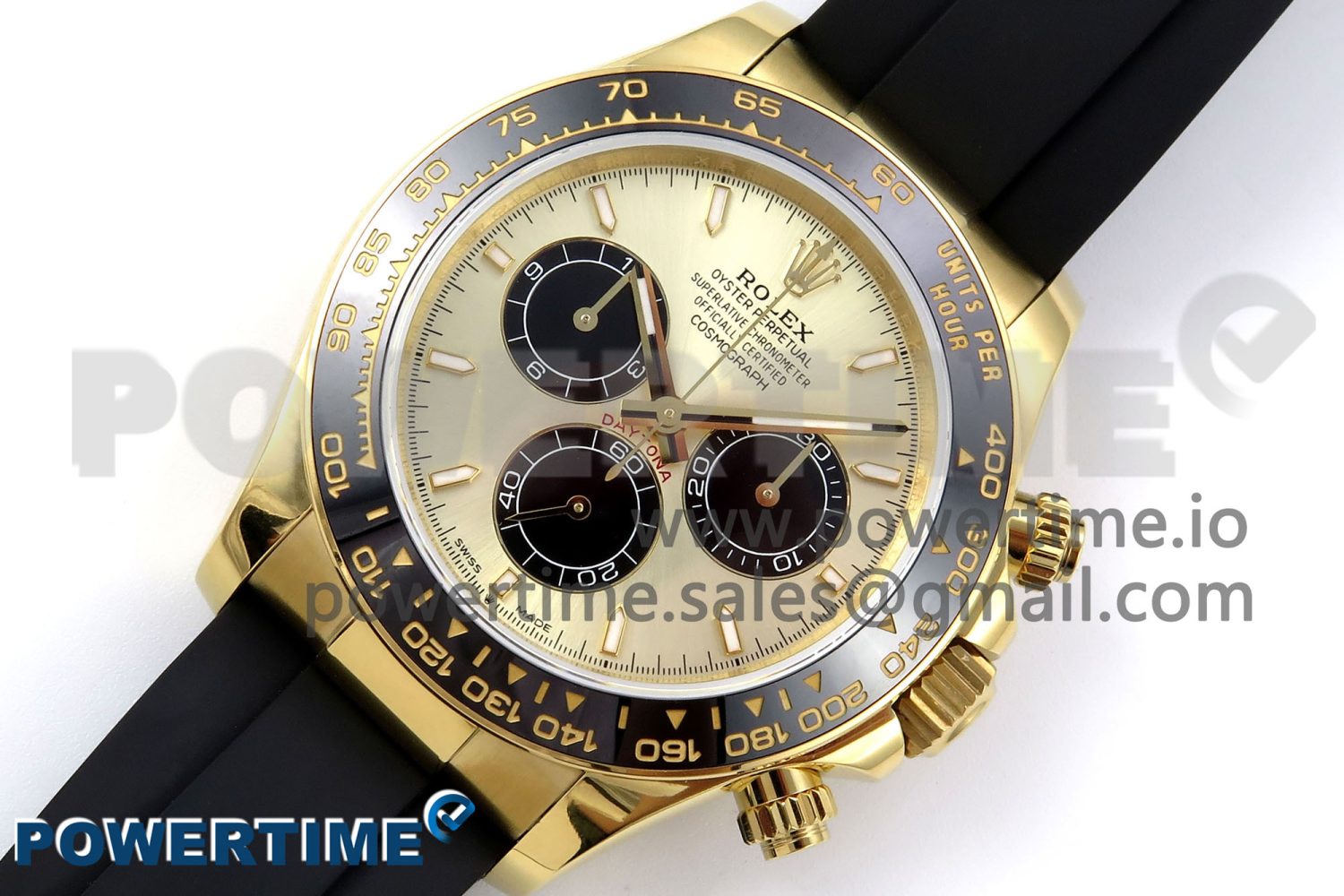 Daytona 126518 QF 1:1 Best Edition YG/Black Dial on Oysterflex Strap SH4131 V5 - Image 2