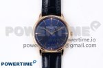Patrimony RG KZF Best Edition Blue Dial on Blue Leather Strap MIYOTA 9015