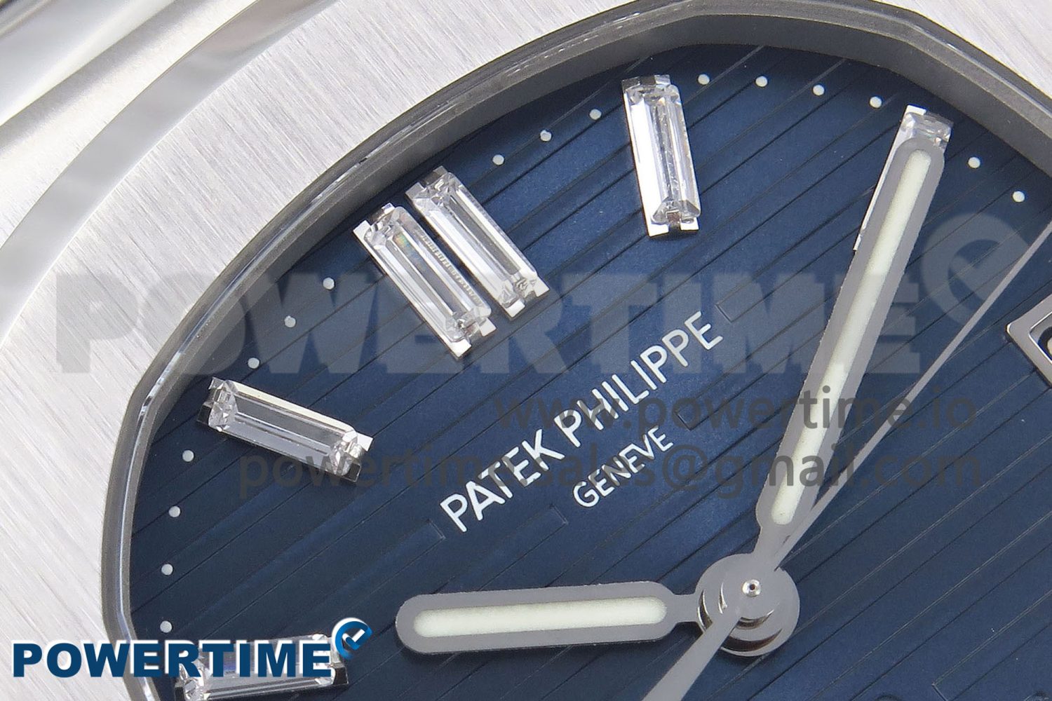 Nautilus 5711/1P 40th Anniversary PPF 1:1 Best Edition Blue Textured Dial on SS Bracelet Super Clone 26-330 V5 - Image 4
