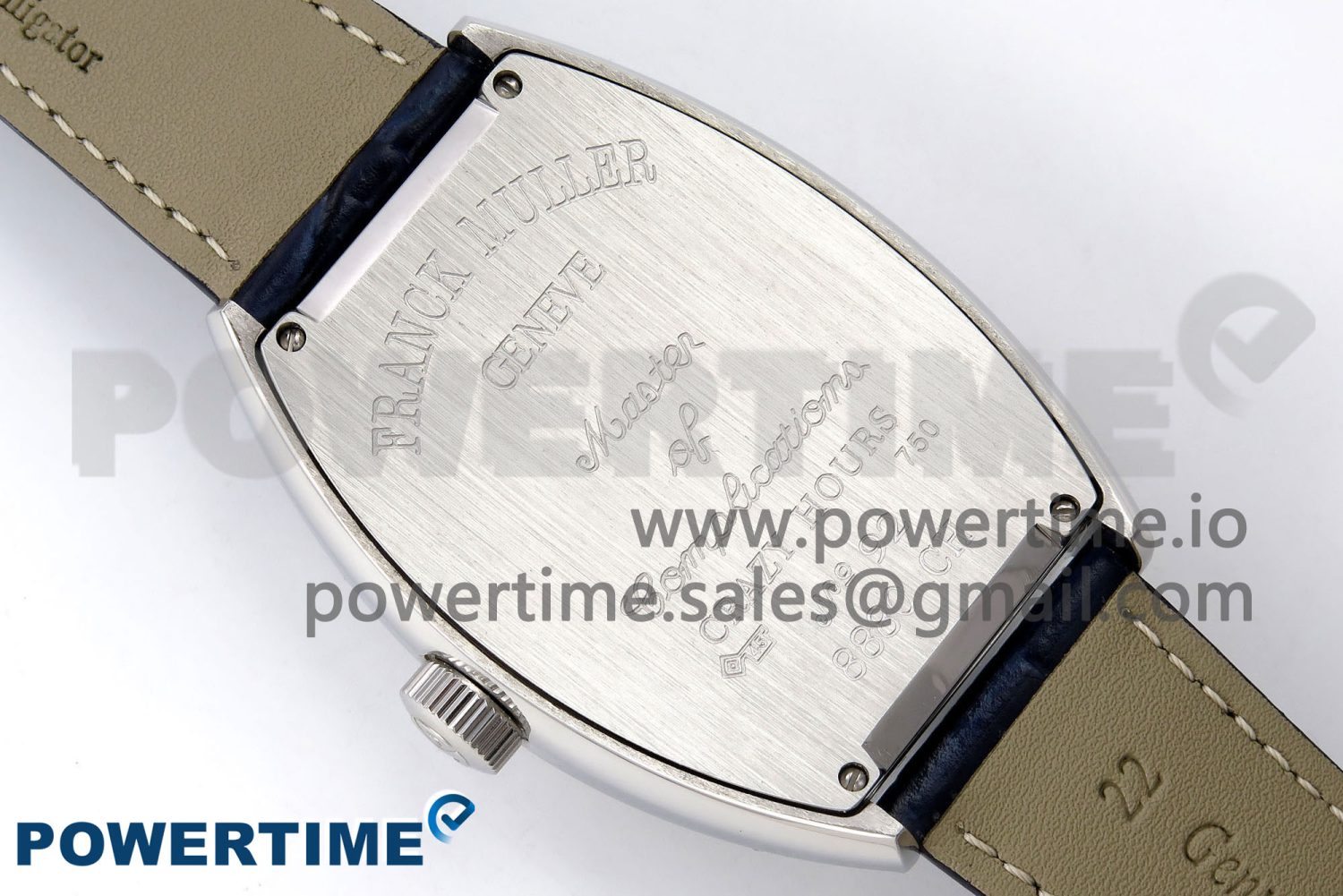 Crazy Hours SS TWF Best Edition Blue Dial on Blue Leather Strap A23J - Image 8