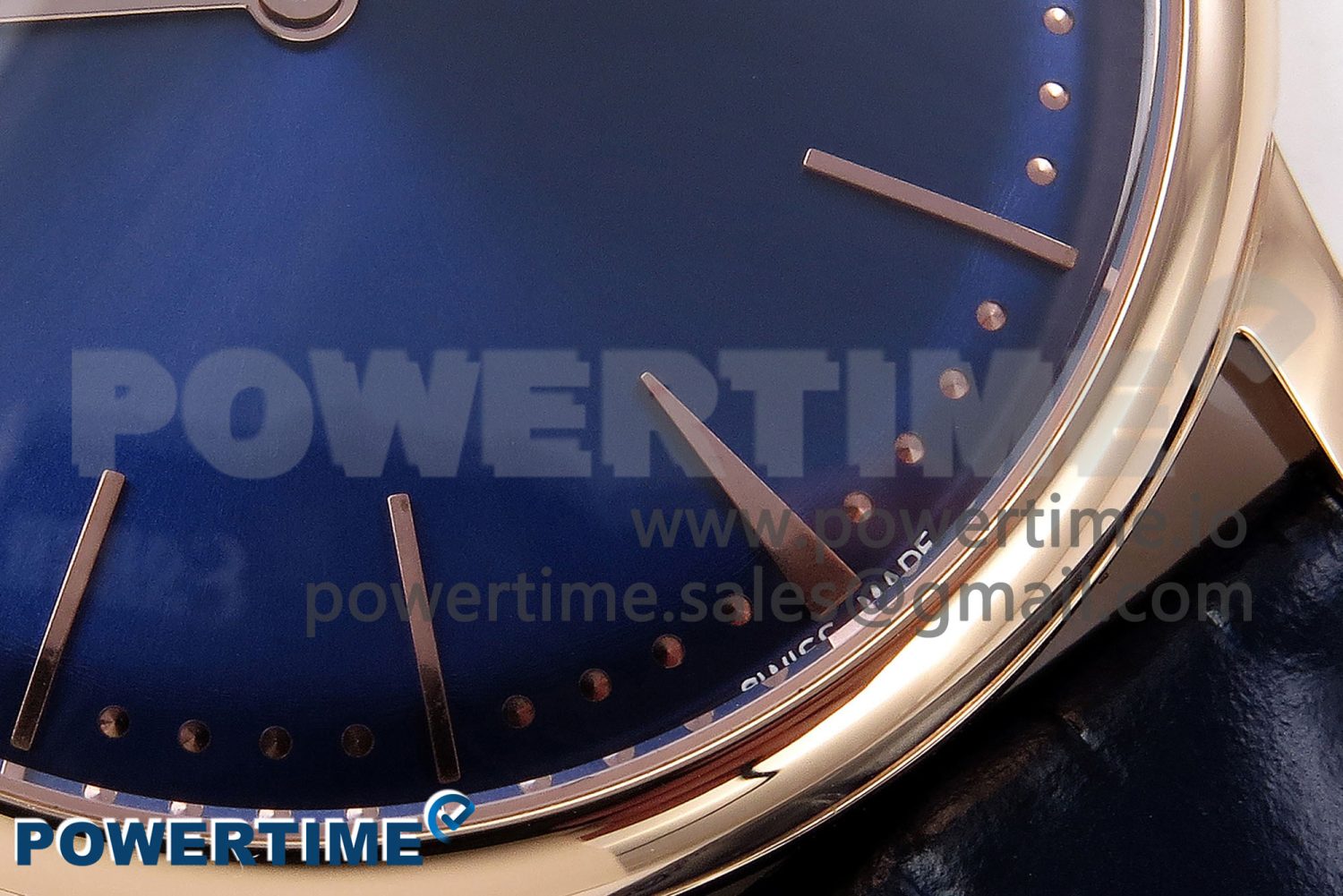 Patrimony RG KZF Best Edition Blue Dial on Blue Leather Strap MIYOTA 9015 - Image 5