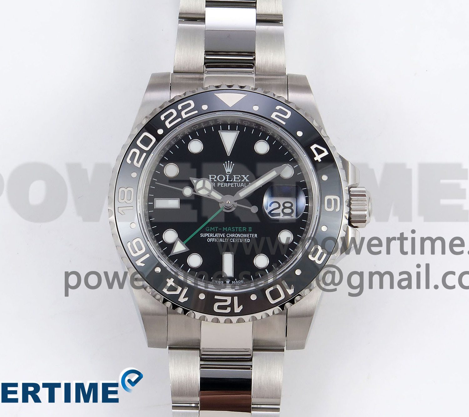 GMT-Master II 126710 GRNR Black/Gray Ceramic 904L Steel 3EF 1:1 Best Edition on Oyster Strap VR3285
