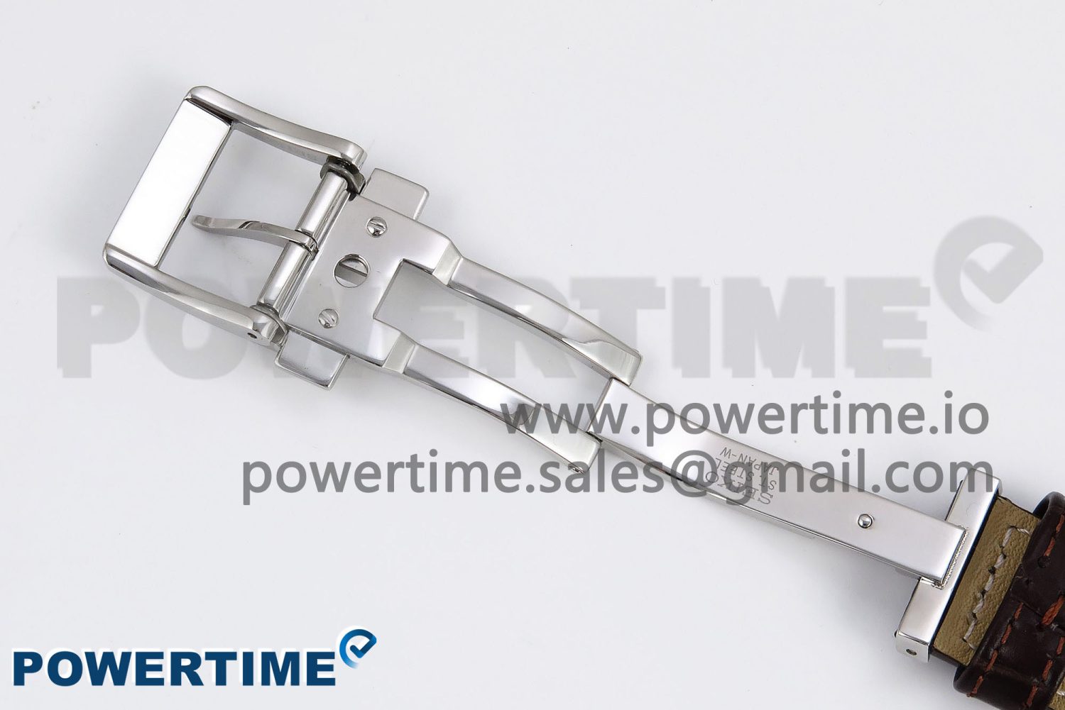 Grand Seiko Elegance GMT SS GSF 1:1 Best Edition Ice Blue Dial on Brown Leather Strap NH34 - Image 15