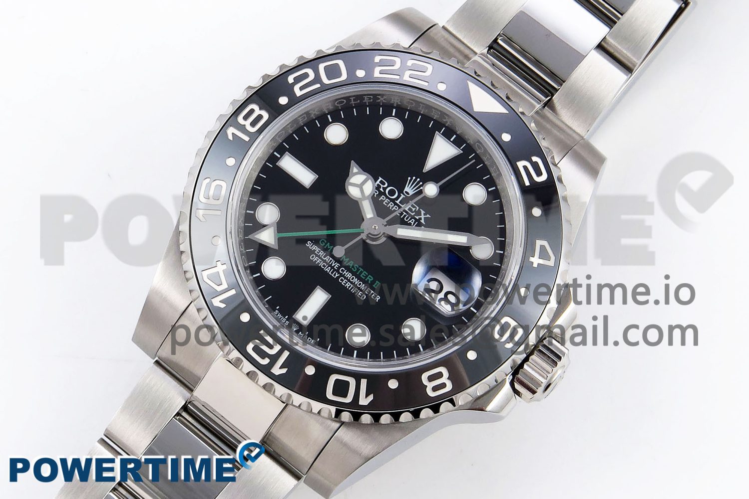 GMT-Master II 126710 GRNR Black/Gray Ceramic 904L Steel 3EF 1:1 Best Edition on Oyster Strap VR3285 - Image 2