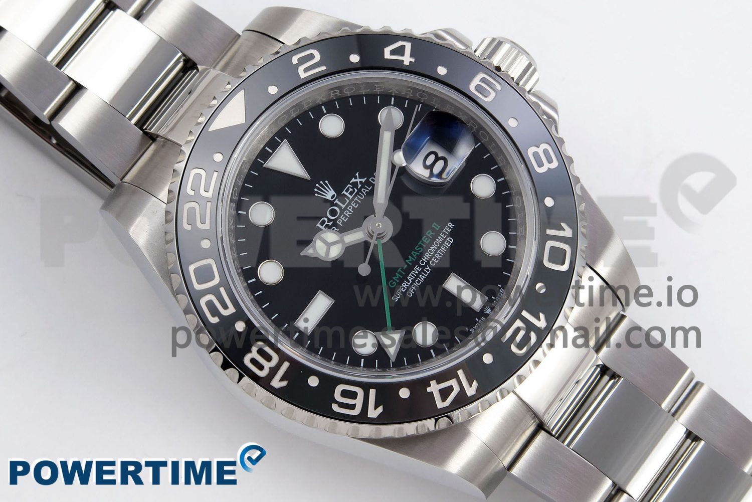 GMT-Master II 126710 GRNR Black/Gray Ceramic 904L Steel 3EF 1:1 Best Edition on Oyster Strap VR3285 - Image 3