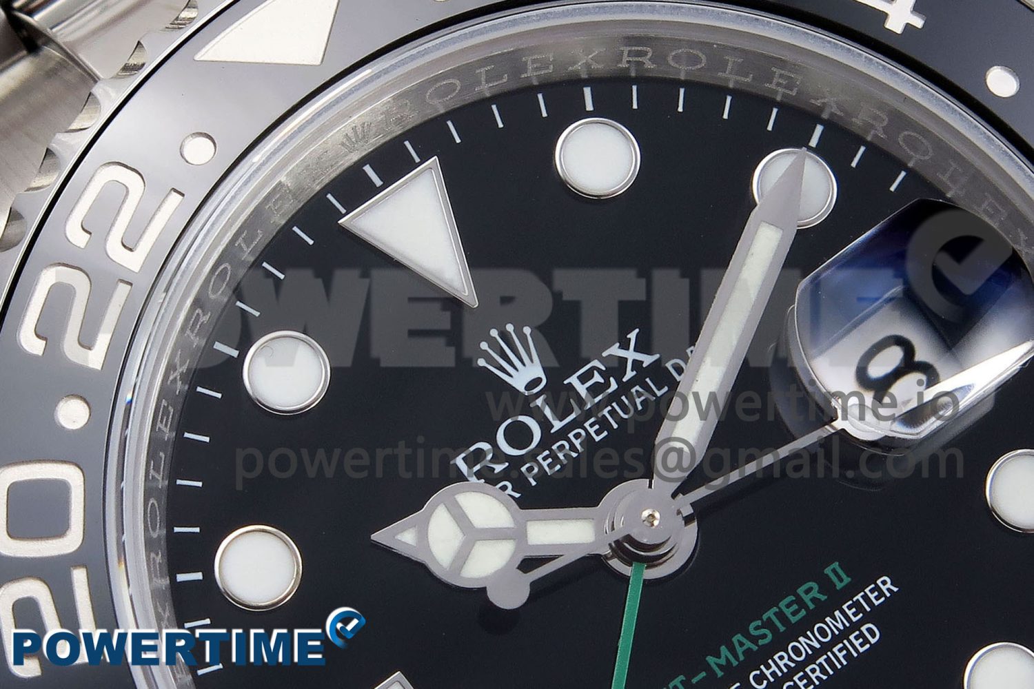 GMT-Master II 126710 GRNR Black/Gray Ceramic 904L Steel 3EF 1:1 Best Edition on Oyster Strap VR3285 - Image 4