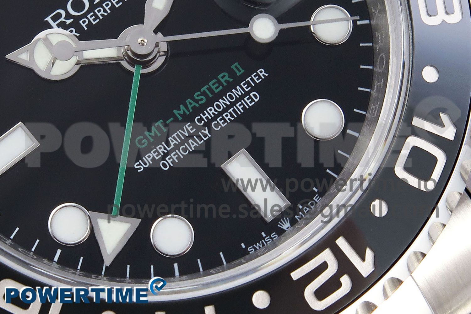 GMT-Master II 126710 GRNR Black/Gray Ceramic 904L Steel 3EF 1:1 Best Edition on Oyster Strap VR3285 - Image 5