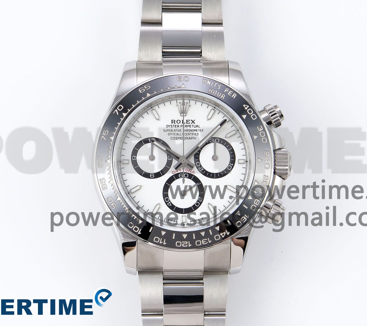 Daytona 126500 QF 1:1 Best Edition 904L Steel White Dial on SS Braclet SH4131 V5