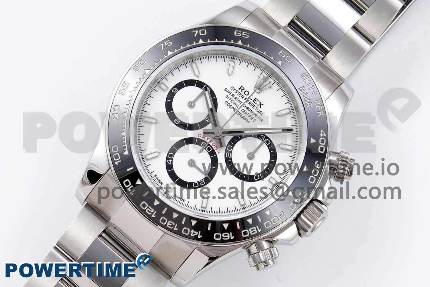Daytona 126500 QF 1:1 Best Edition 904L Steel White Dial on SS Braclet SH4131 V5 - Image 2