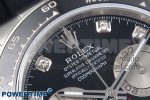 Daytona 126519 QF 1:1 Best Edition Black/Silver Diamonds Dial on Oysterflex Strap SH4131 V5 - Image 4