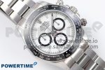 Daytona 126500 QF 1:1 Best Edition 904L Steel White Dial on SS Braclet SH4131 V5 - Image 3