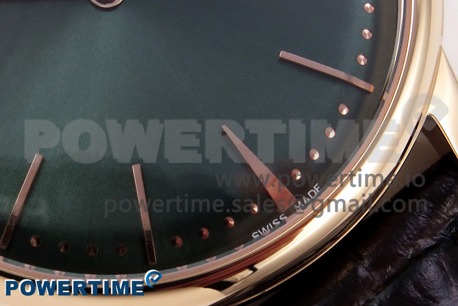 Patrimony RG KZF Best Edition Green Dial on Brown Leather Strap MIYOTA 9015 - Image 5