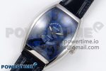 Crazy Hours SS TWF Best Edition Blue Dial on Blue Leather Strap A23J - Image 2