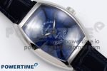 Crazy Hours SS TWF Best Edition Blue Dial on Blue Leather Strap A23J - Image 3