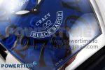 Crazy Hours SS TWF Best Edition Blue Dial on Blue Leather Strap A23J - Image 5