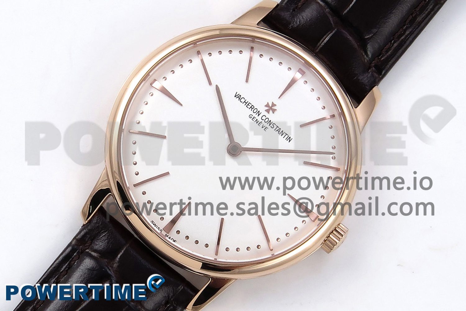 Patrimony RG KZF Best Edition White Dial on Brown Leather Strap MIYOTA 9015 - Image 2