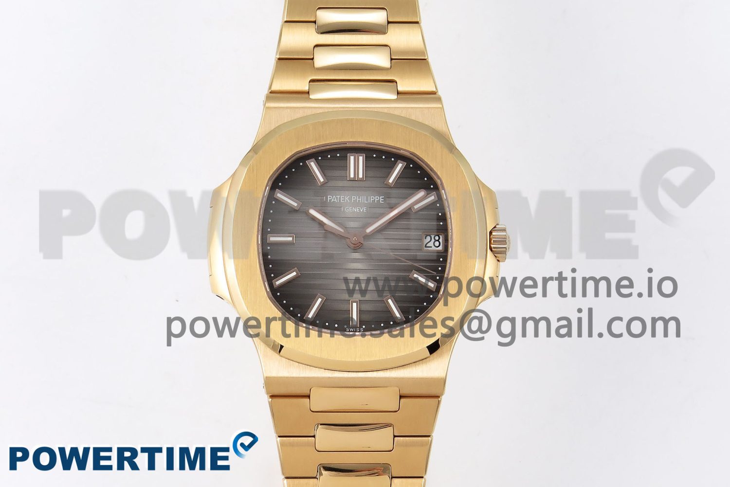 Nautilus 5711/1R-001 RG PPF 1:1 Best Edition Brown Textured Dial on RG Bracelet Super Clone 26-330 V5 - Image 1