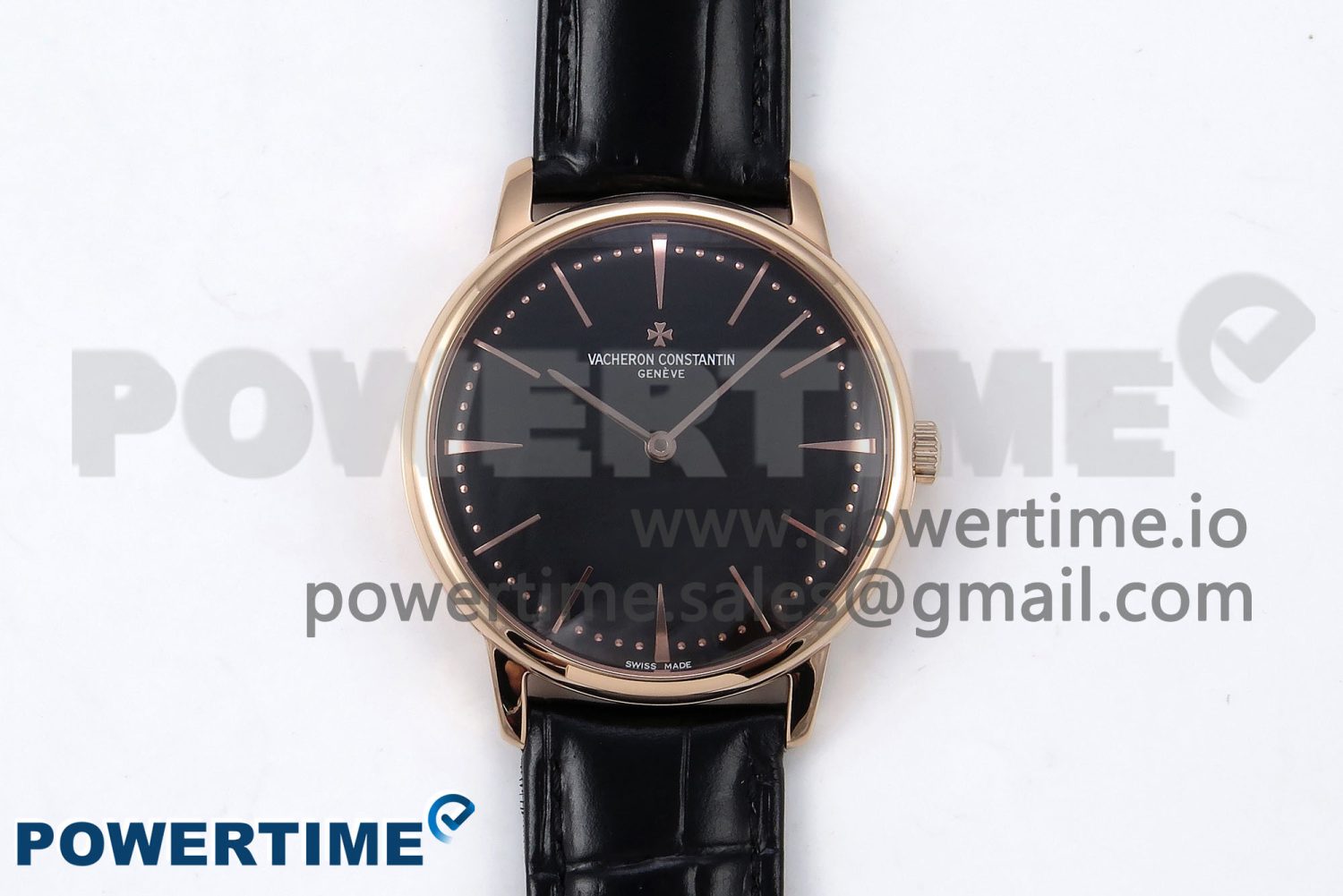 Patrimony RG KZF Best Edition Black Dial on Black Leather Strap MIYOTA 9015 - Image 1