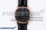 Patrimony RG KZF Best Edition Black Dial on Black Leather Strap MIYOTA 9015