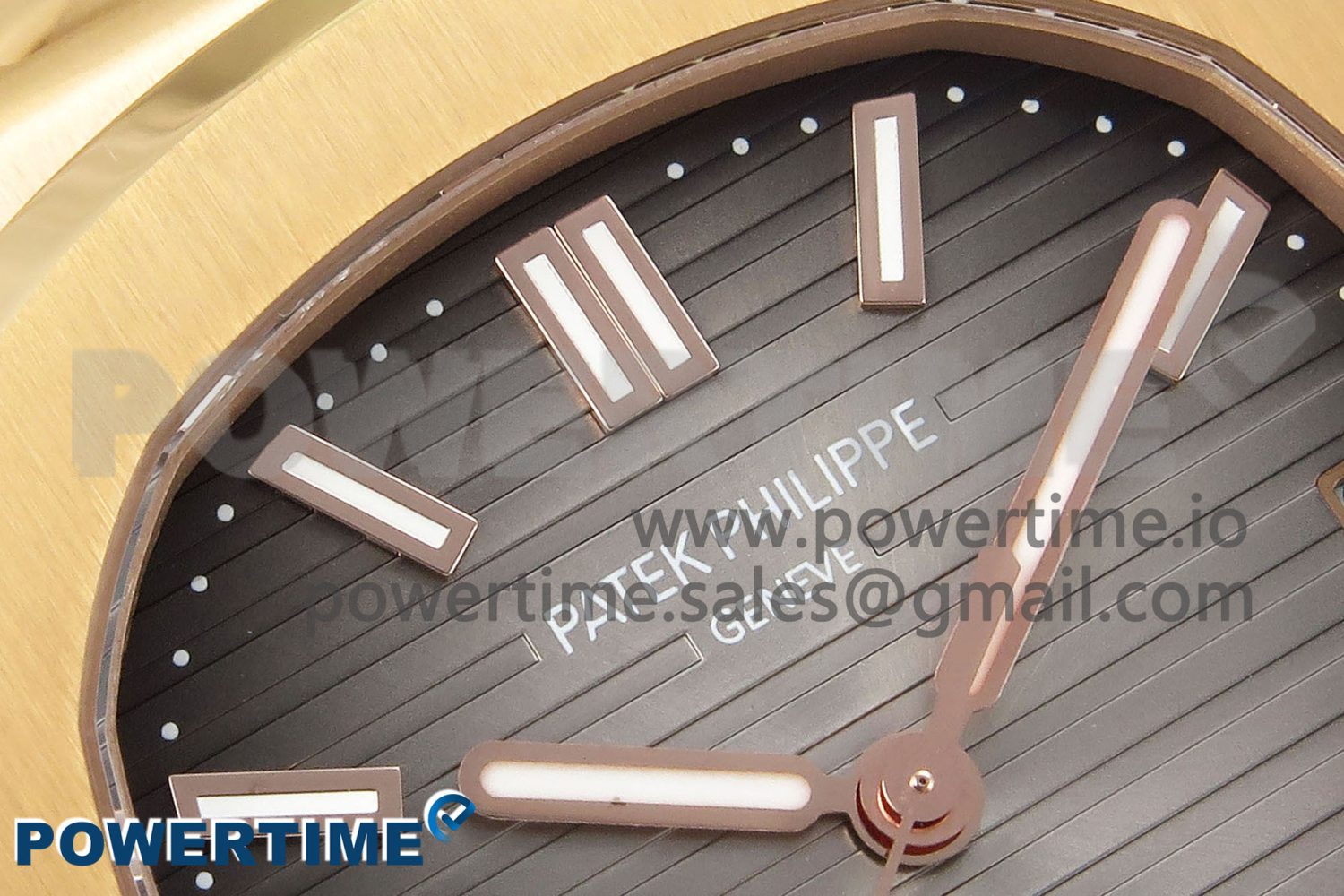 Nautilus 5711/1R-001 RG PPF 1:1 Best Edition Brown Textured Dial on RG Bracelet Super Clone 26-330 V5 - Image 4