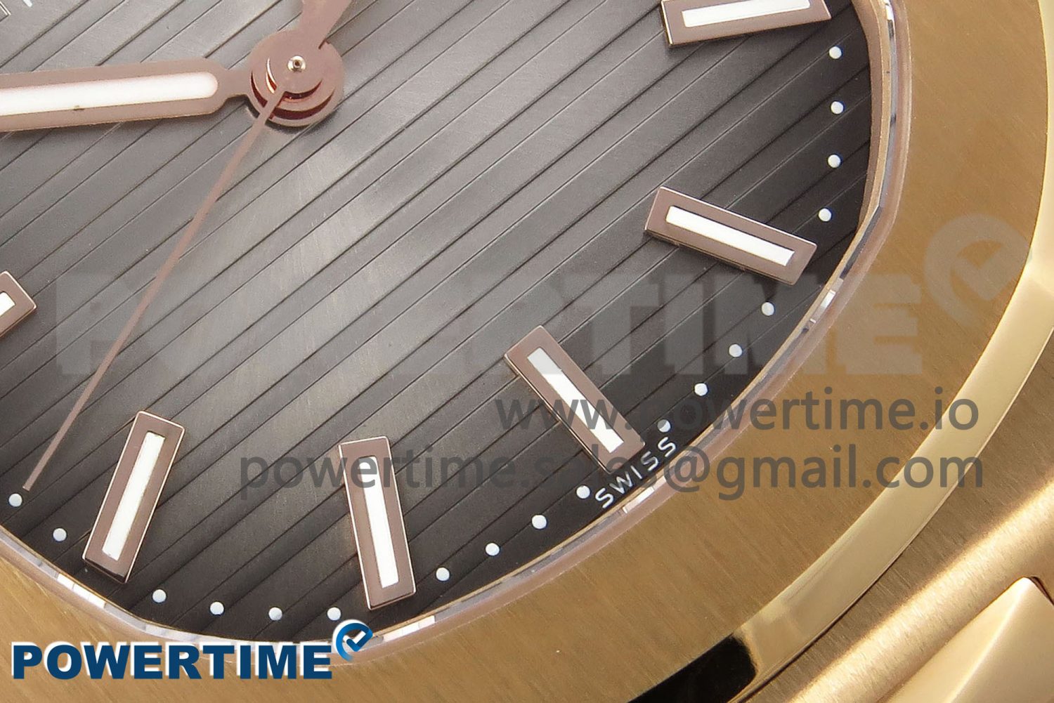 Nautilus 5711/1R-001 RG PPF 1:1 Best Edition Brown Textured Dial on RG Bracelet Super Clone 26-330 V5 - Image 5