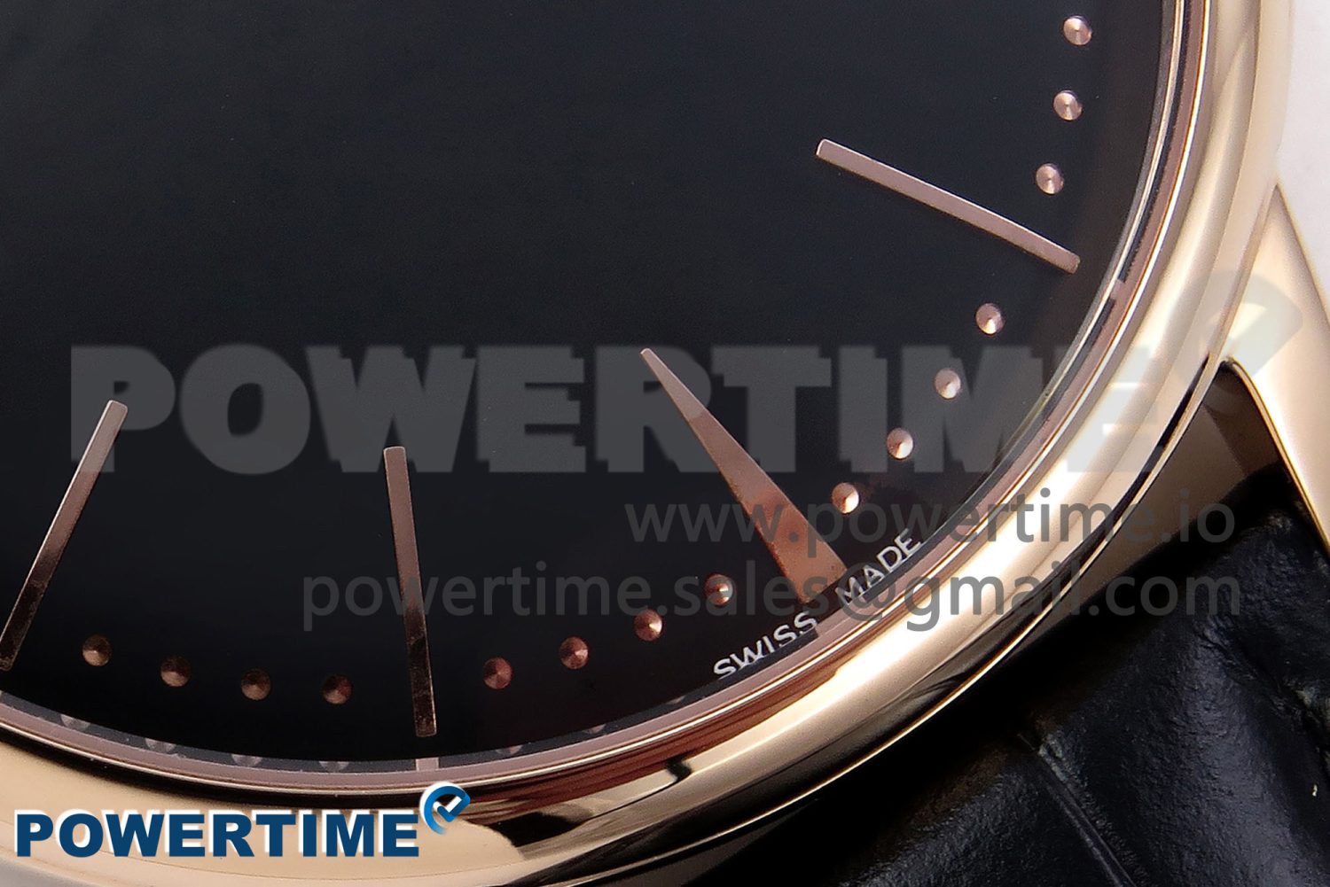 Patrimony RG KZF Best Edition Black Dial on Black Leather Strap MIYOTA 9015 - Image 5