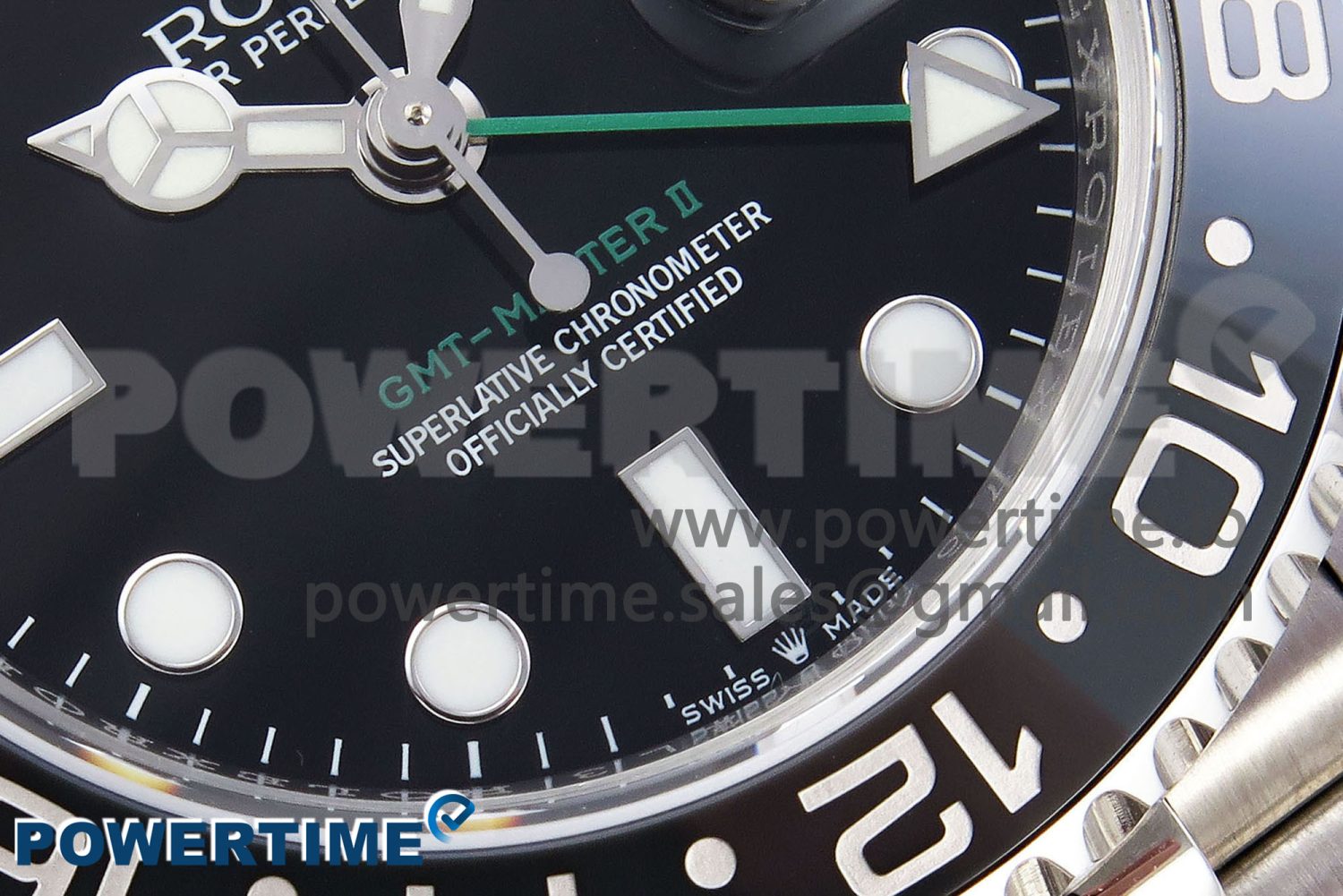 GMT-Master II 126710 GRNR Black/Gray Ceramic 904L Steel 3EF 1:1 Best Edition on Jubilee Strap VR3285 - Image 5