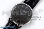 Patrimony SS KZF Best Edition Gray Dial on Black Leather Strap MIYOTA 9015 - Image 2