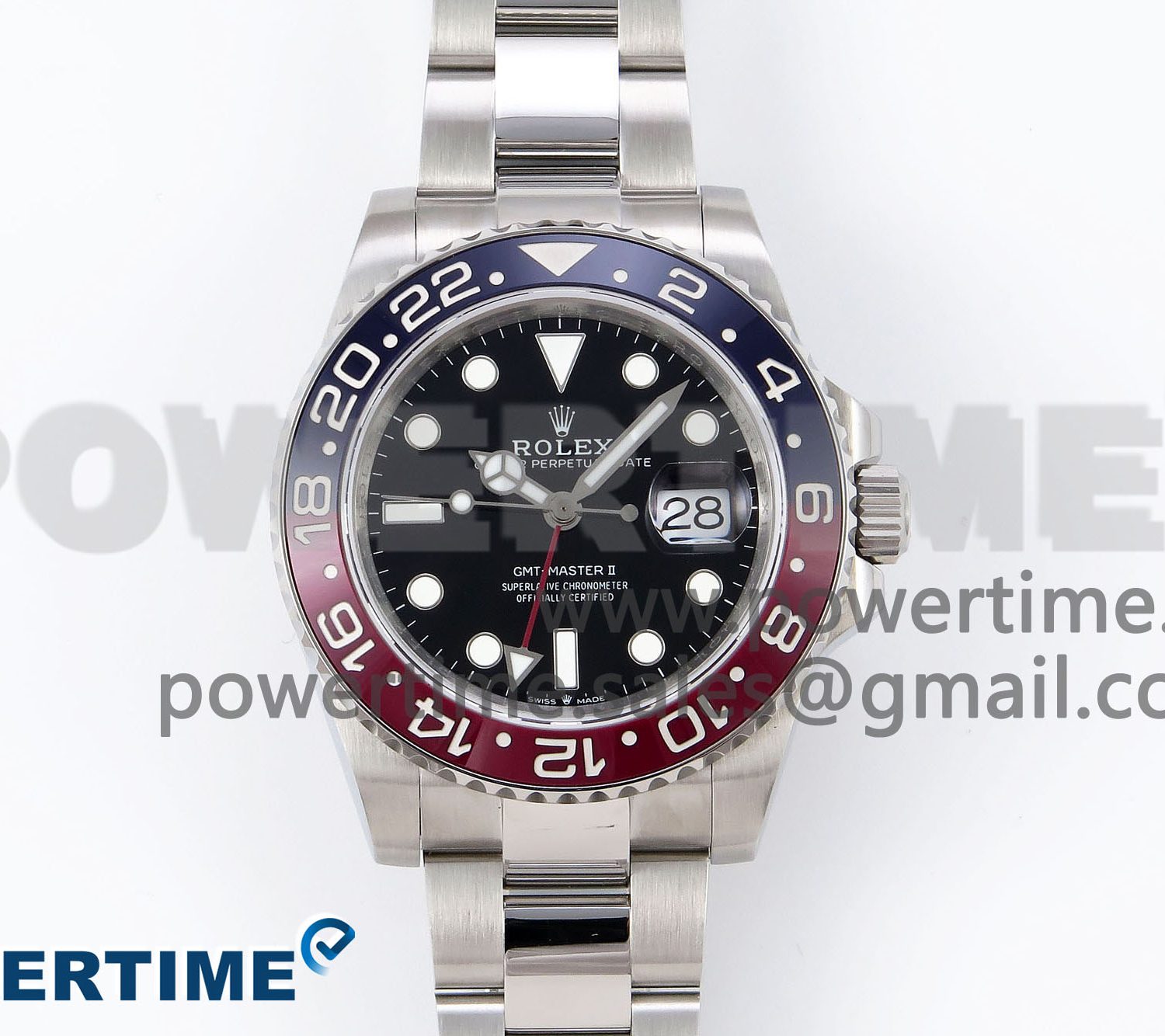 GMT-Master II 126710 BLRO Blue/Red Ceramic QF 1:1 Best Edition on Oyster Bracelet VR3285 CHS