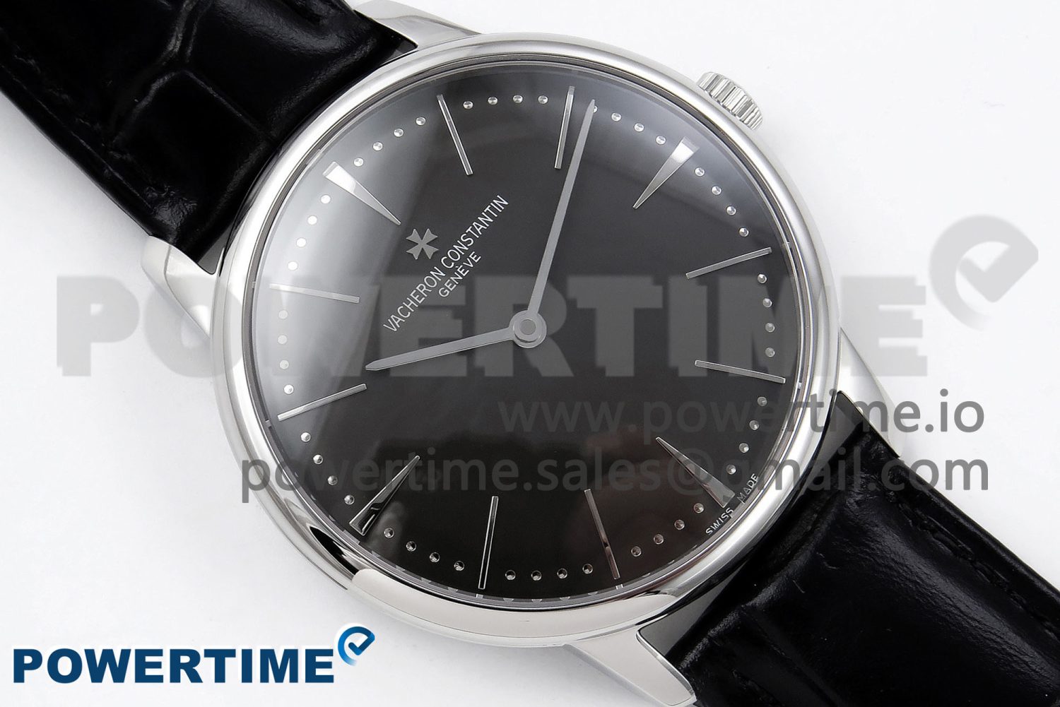 Patrimony SS KZF Best Edition Gray Dial on Black Leather Strap MIYOTA 9015 - Image 3