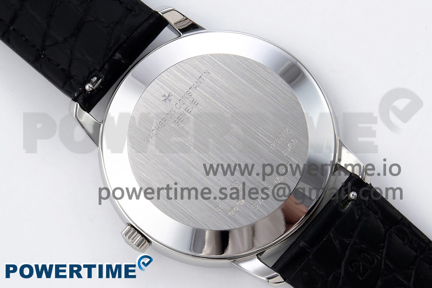 Patrimony SS KZF Best Edition White Dial on Black Leather Strap MIYOTA 9015 - Image 8