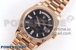 DayDate 40 RG QF Best Edition 904L Steel Slate Eisenkiesel Dial on President Bracelet VR3255 V4 (Gain Weight) - Image 2