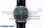 Patrimony SS KZF Best Edition Green Dial on Black Leather Strap MIYOTA 9015