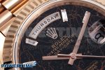 DayDate 40 RG QF Best Edition 904L Steel Slate Eisenkiesel Dial on President Bracelet VR3255 V4 (Gain Weight) - Image 4