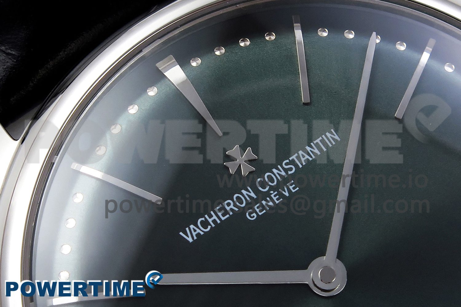 Patrimony SS KZF Best Edition Green Dial on Black Leather Strap MIYOTA 9015 - Image 4