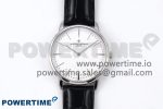 Patrimony SS KZF Best Edition White Dial on Black Leather Strap MIYOTA 9015