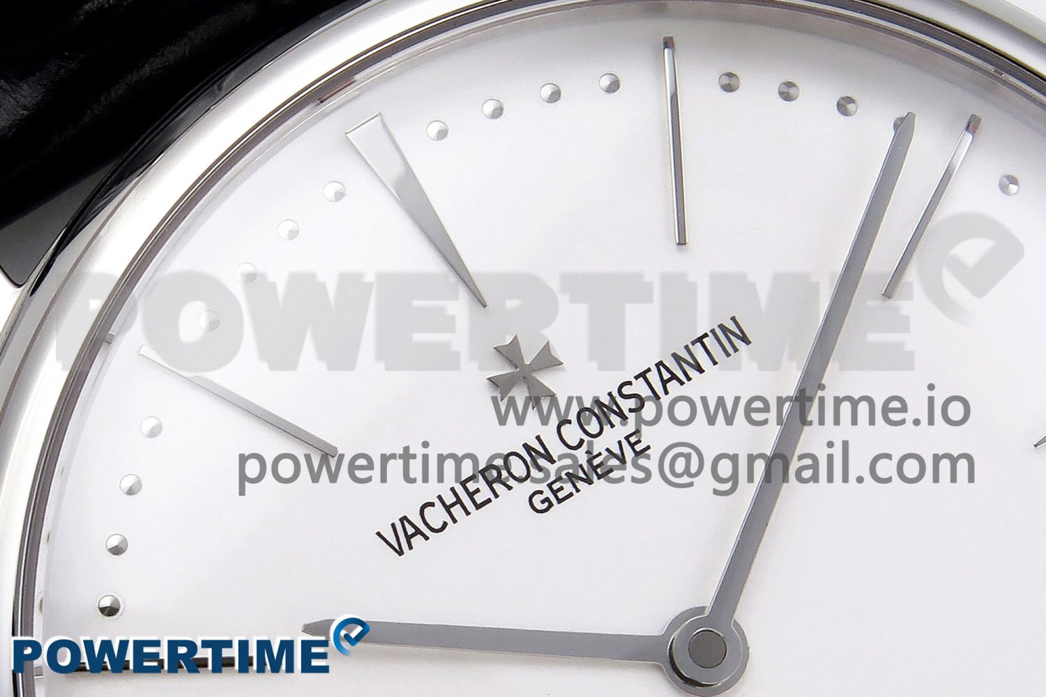Patrimony SS KZF Best Edition White Dial on Black Leather Strap MIYOTA 9015 - Image 4
