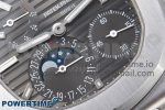 Nautilus 5712 SS PPF 1:1 Best Edition Gray Dial on Black Leather Strap A240 Super Clone V2 - Image 5